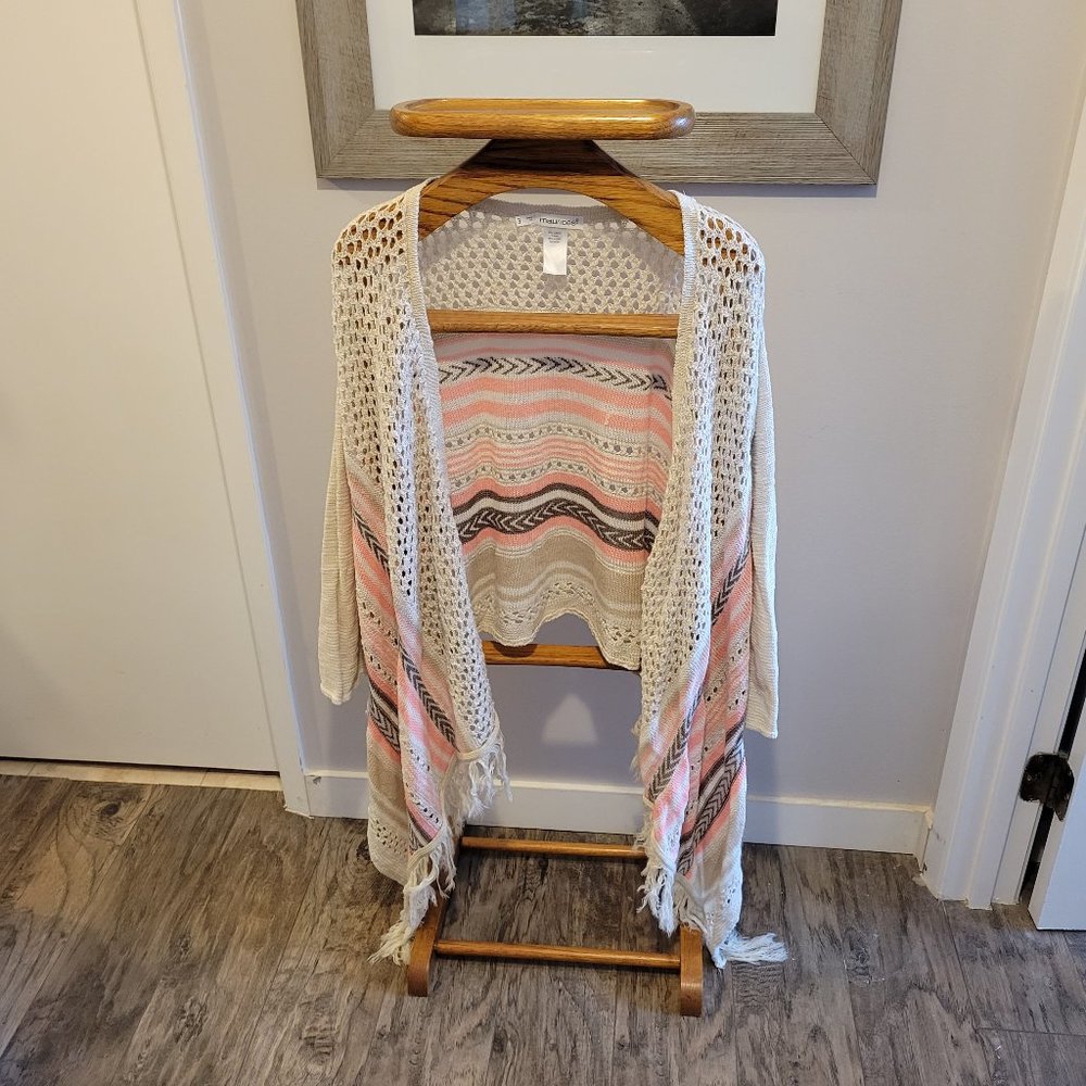 Maurices Crochet Waterfall Cardigan - size 3x